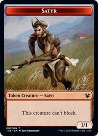 Satyr // Gold Double-Sided Token [Tokens] Theros Beyond Death Tokens MTG Single Magic: The Gathering
