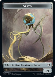 Myr // Servo Double-Sided Token [Tokens] The Brothers' War Commander Tokens MTG Single Magic: The Gathering