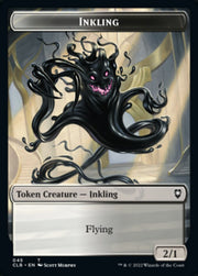 Warrior // Inkling Double-Sided Token [Commander Legends: Battle for Baldur's Gate Tokens] MTG Single Magic: The Gathering   