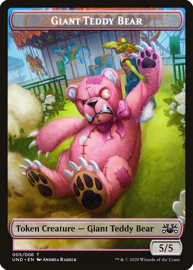 Giant Teddy Bear // Acorn Stash Double-Sided Token [Tokens] Unsanctioned Tokens MTG Single Magic: The Gathering