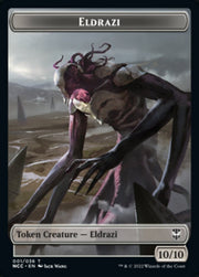 Eldrazi // Human Soldier Double-Sided Token [Streets of New Capenna Commander Tokens] MTG Single Magic: The Gathering   