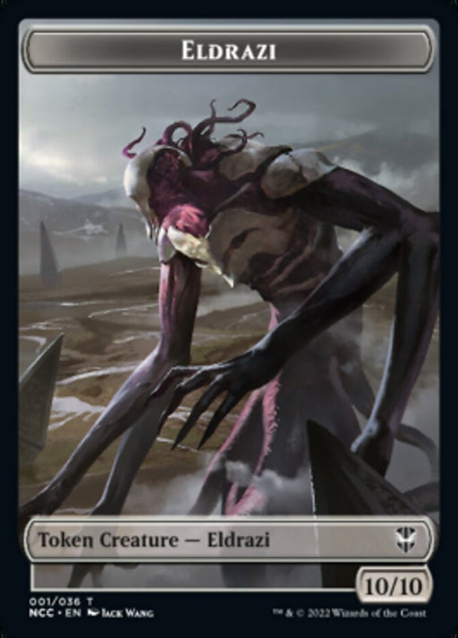 Eldrazi // Human Soldier Double-Sided Token [Streets of New Capenna Commander Tokens] MTG Single Magic: The Gathering   