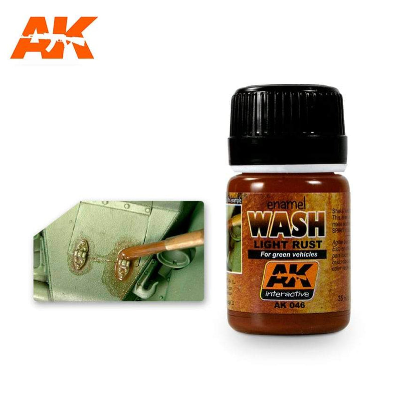 AK Interactive: Light Rust Wash Model Paints AK INTERACTIVE