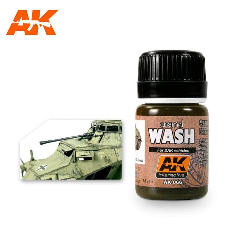 AK Interactive: Wash For Afrika Korps Vehicles Model Paints AK INTERACTIVE