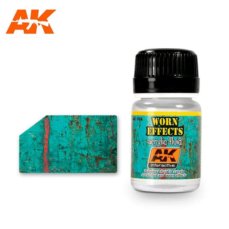 AK Interactive: Worn Effects Acrylic Fluid Model Paints AK INTERACTIVE
