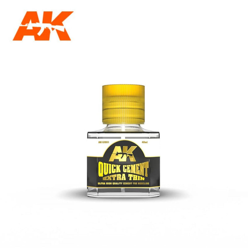 AK Interactive: Quick Cement Extra Thin Model Tools & Glue AK INTERACTIVE