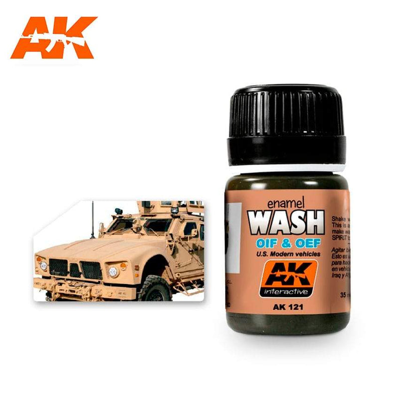 AK Interactive: Wash For Oif & Oef - Us Vehicles Model Paints AK INTERACTIVE