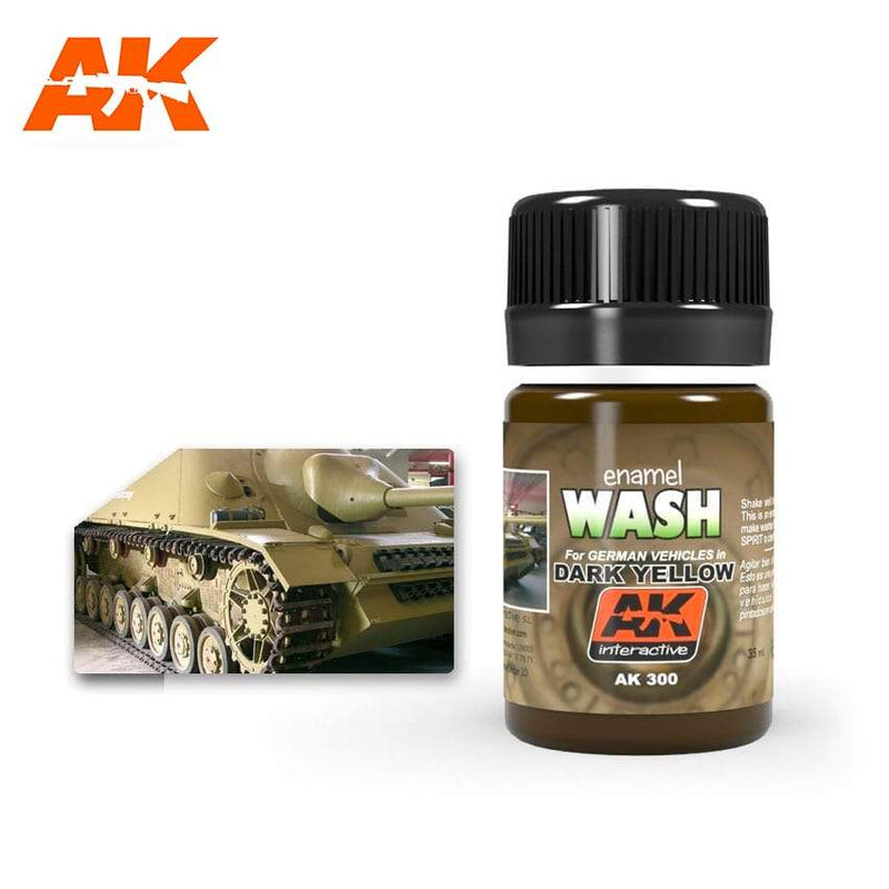 AK Interactive: Wash For Dark Yellow Vehicles Model Paints AK INTERACTIVE