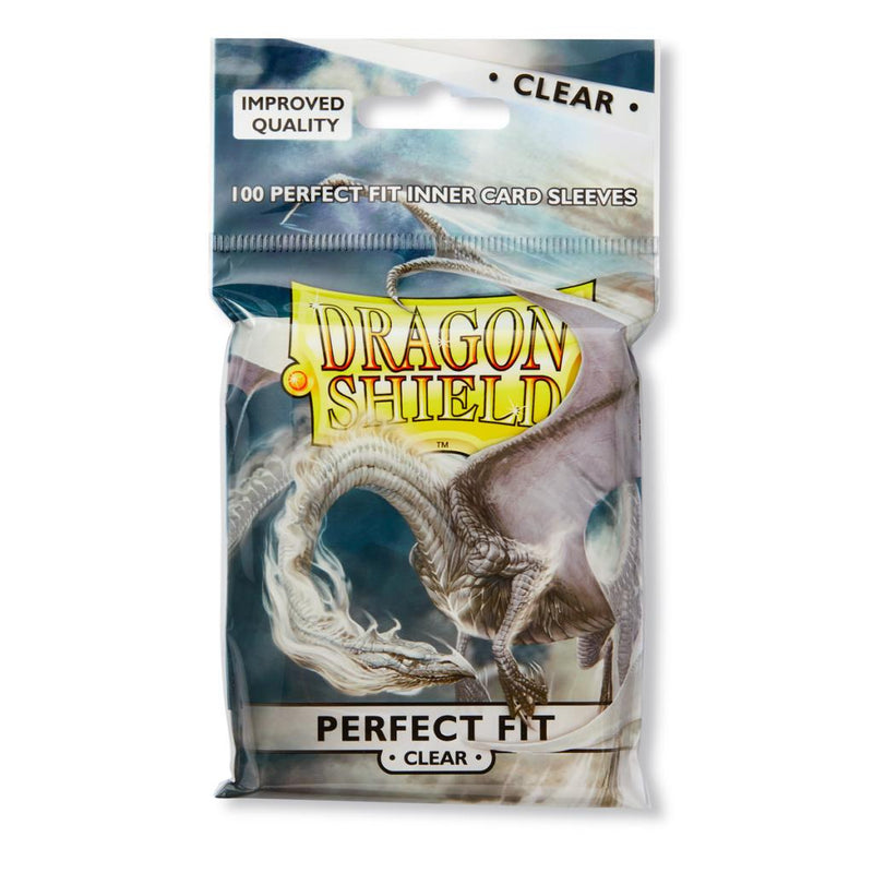 Dragon Shield: Perfect Fit Sleeves - Clear 100Ct Card Sleeves Dragon Shield