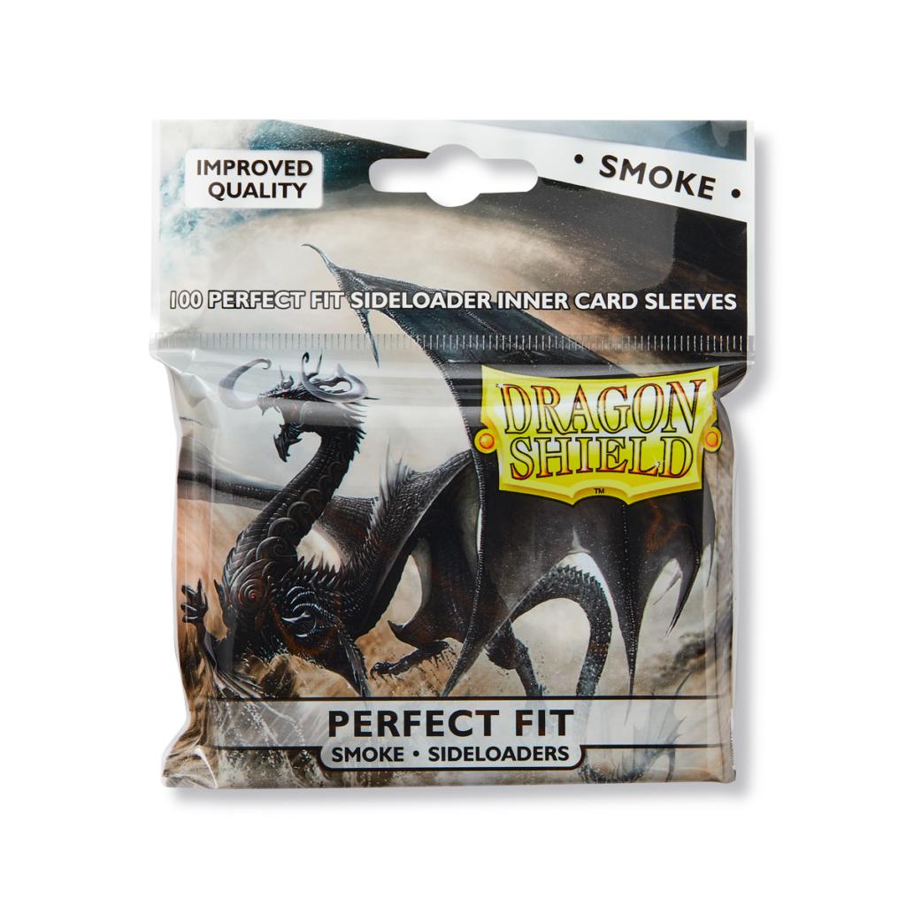 Dragon Shield: Perfect Fit Sleeves - Smoke Sideloader 100Ct Card Sleeves Dragon Shield