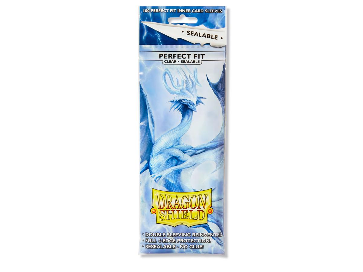 Dragon Shield: Perfect Fit Sleeves - Clear Sealable 100Ct Card Sleeves Dragon Shield