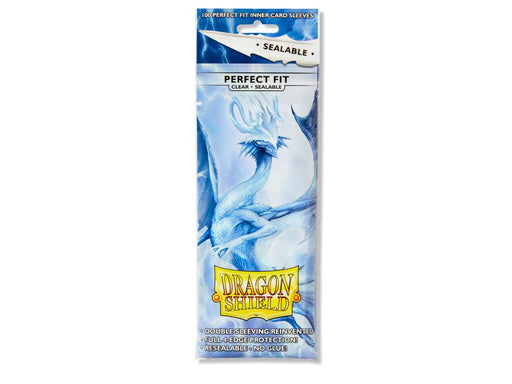 Dragon Shield: Perfect Fit Sleeves - Clear Sealable 100Ct Card Sleeves Dragon Shield