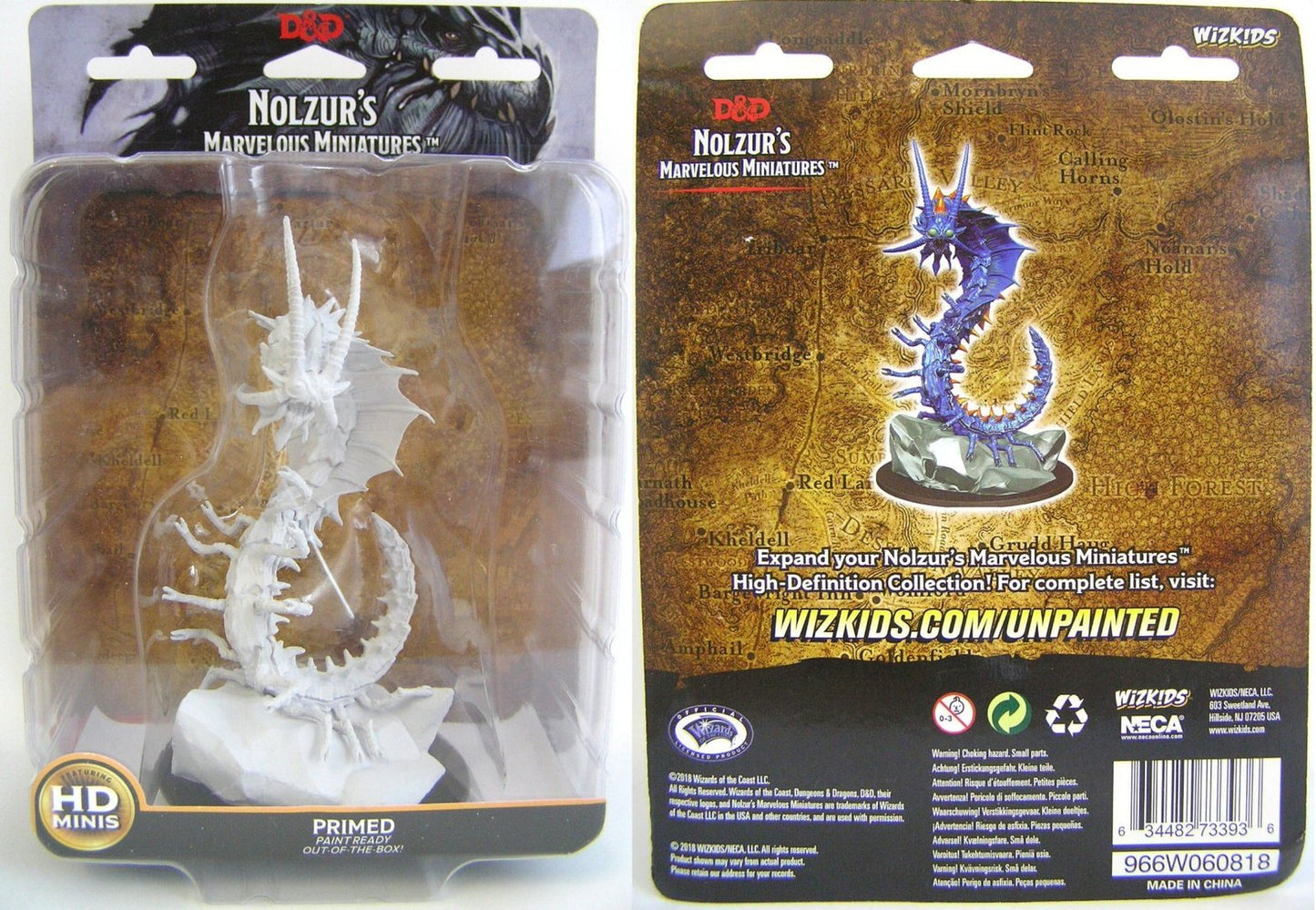 D&D Nolzur's Marvelous Miniatures: W6 Adult Remorhaz Unpainted Miniatures WizKids