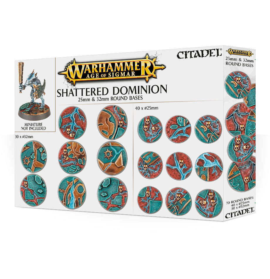 Age of Sigmar: Shattered Dominion 25 & 32mm Round Bases Model Paints Games Workshop