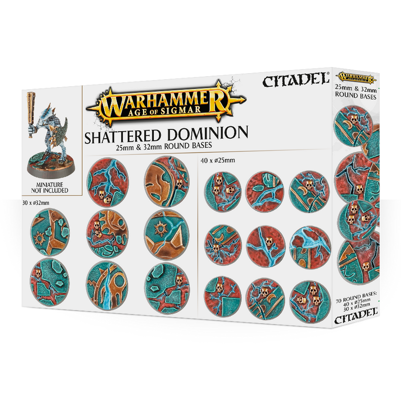 Age of Sigmar: Shattered Dominion 25 & 32mm Round Bases (WO) Model Paints Games Workshop