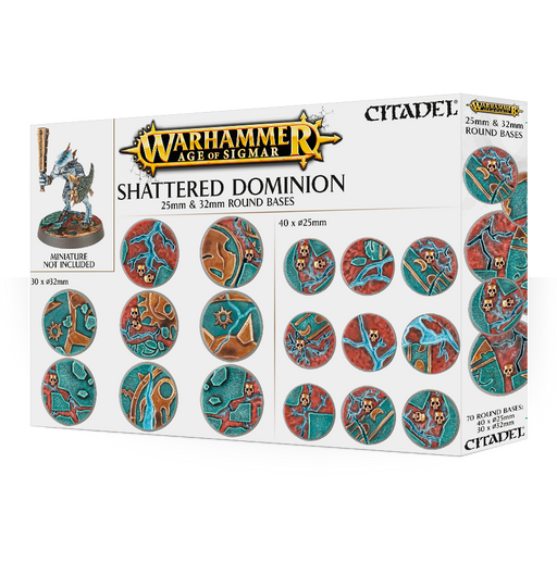 Age of Sigmar: Shattered Dominion 25 & 32mm Round Bases (WO) Model Paints Games Workshop