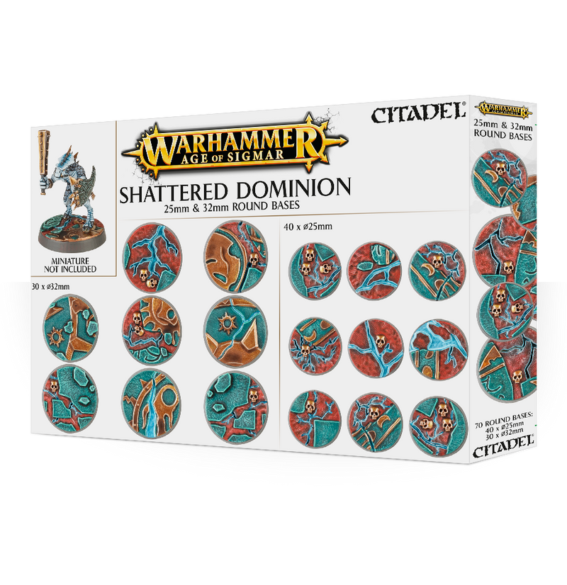 Age of Sigmar: Shattered Dominion 25 & 32mm Round Bases  Games Workshop Tools and Bases Taps Games Edmonton Alberta