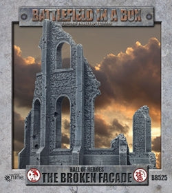 Battlefield in a Box: Medium Corner- Broken Facade Terrain Gale Force Nine   
