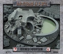 Battlefield in a Box: Medium Corner- Ruined Fountain Terrain Gale Force Nine   