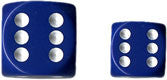 Chessex: 36Ct D6 Dice Set Opaque - Blue/White (12mm) Dice & Gaming Accessories Chessex