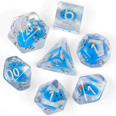 Foam Brain Games Bubble Bath Duck 7-Die Set Dice & Gaming Accessories Foam Brain Games