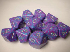 Chessex: Silver Tetra Speckled 7-Die Set Dice & Gaming Accessories Chessex