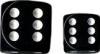 Chessex: Black/White Opaque 12Ct D6 Dice Set: 16mm Dice & Gaming Accessories Chessex