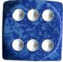 Chessex: Water Speckled 12Ct D6 Dice Set: 16mm Dice & Gaming Accessories Chessex