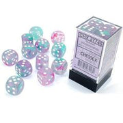 Chessex: Wisteria/White Luminary Nebula 12Ct D6 16mm Dice Set Dice & Gaming Accessories Chessex