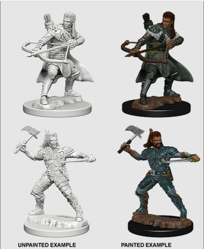 D&D Nolzur's Marvelous Miniatures: W1 Male Human Ranger Unpainted Miniatures WizKids