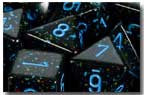 Chessex: Blue Stars Speckled 7-Die Set Dice & Gaming Accessories Chessex