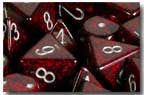 Chessex: Silver Volcano Speckled 7-Die Set Dice & Gaming Accessories Chessex