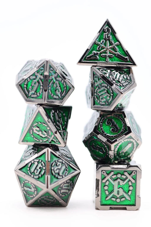 Foam Brain Games: Enchanted Forest Sword 7-Die Set (Metal) Dice & Gaming Accessories Foam Brain Games