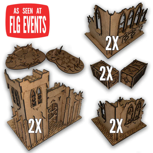 FLG Uncolored Terrain: Urban Corruption Event Set Terrain FLG