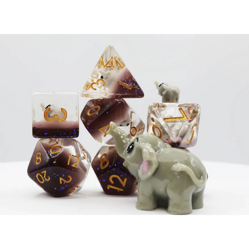 Foam Brain Games: Elephant 7-Die Set Dice & Gaming Accessories Foam Brain Games
