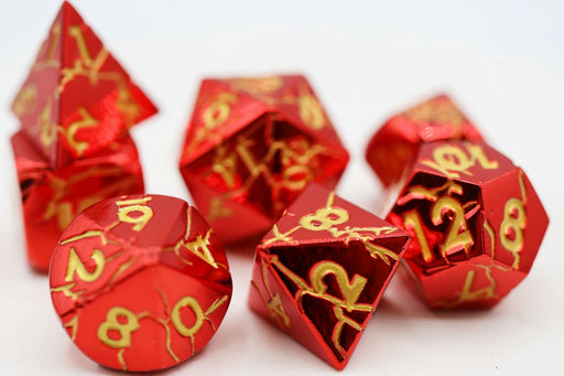 Foam Brain Games: Ruby Quarry 7-Die Set (Metal) Dice & Gaming Accessories Foam Brain Games