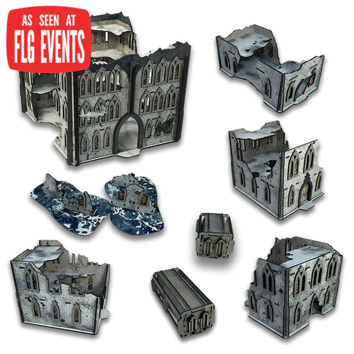 FLG Full Color Terrain: Snow Gothic Ruins Event Set Terrain FLG