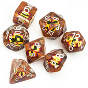 Foam Brain Games: Fire Demon Eye 7-Die Set Dice & Gaming Accessories Foam Brain Games
