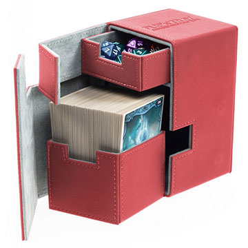 Ultimate Guard Flip'N'Tray Deck Case 100+ - Red Deck Boxes & Storage Ultimate Guard