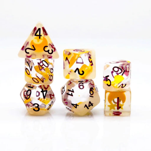 Foam Brain Games: Moon & Star 7-Die Set (Glow in the Dark) Dice & Gaming Accessories Foam Brain Games