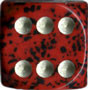 Chessex: Golden Strawberry Speckled 12Ct D6 Dice Set: 16mm Dice & Gaming Accessories Chessex