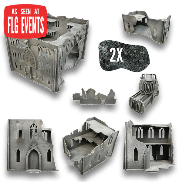 FLG Uncolored Terrain: Gothic Ruins Event Set Terrain FLG