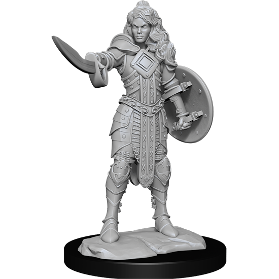 Pathfinder Battles Miniatures: W14 Human Champion Female RPG Miniatures WizKids   