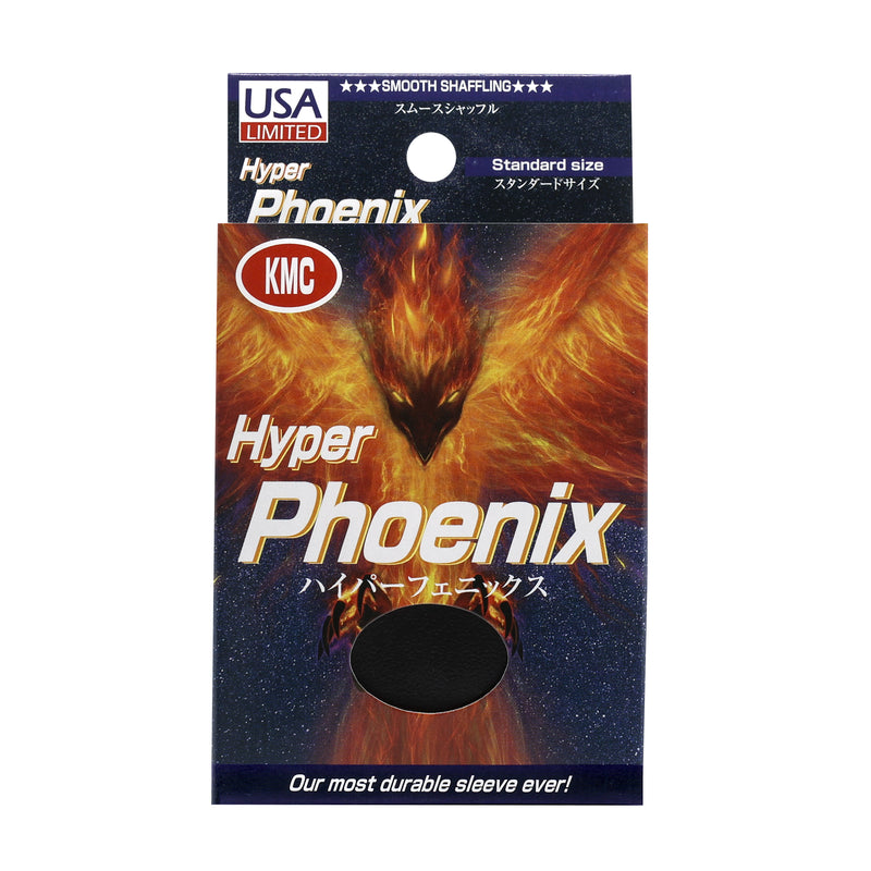 KMC: Hyper Phoenix Sleeves - Black 100Ct Card Sleeves KMC Sleeves