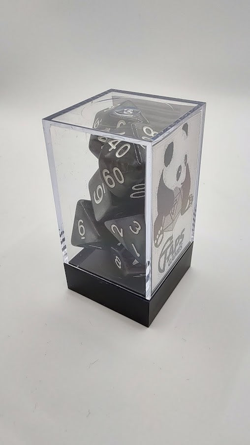Taps Games: Marbled Onyx 7-Die Set Dice & Gaming Accessories Taps Imports