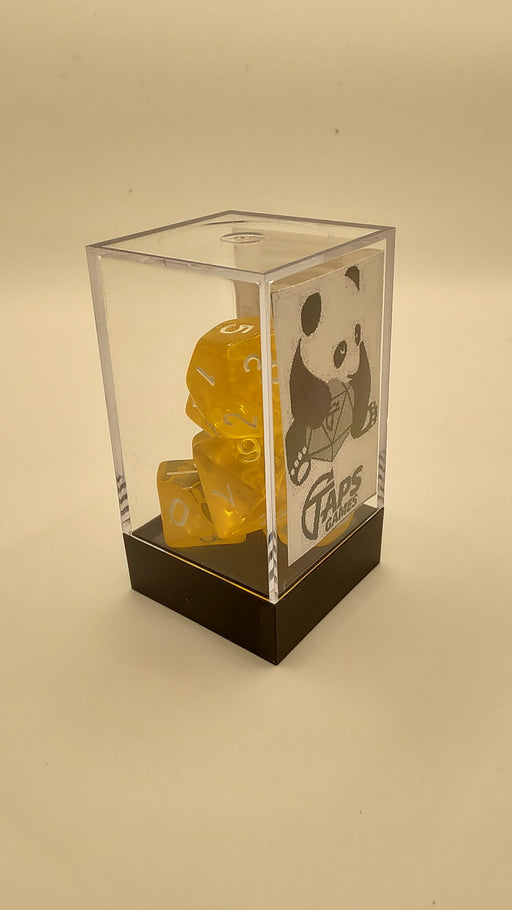 Taps Games: Spessartine Yellow Dice & Gaming Accessories Taps Imports