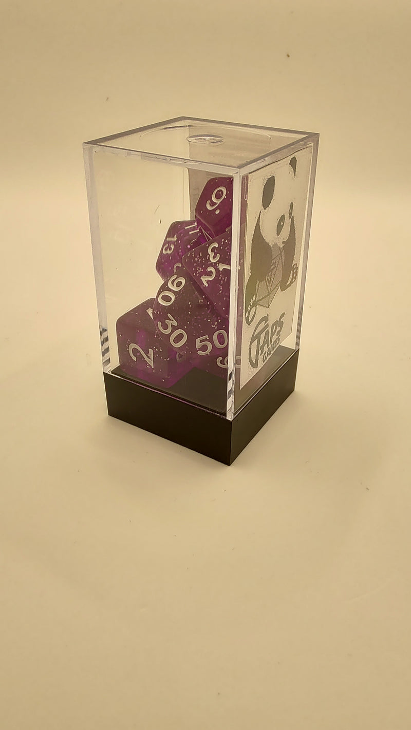 Taps Games: Fuchsia Constellation 7-Die Set Dice & Gaming Accessories Taps Imports