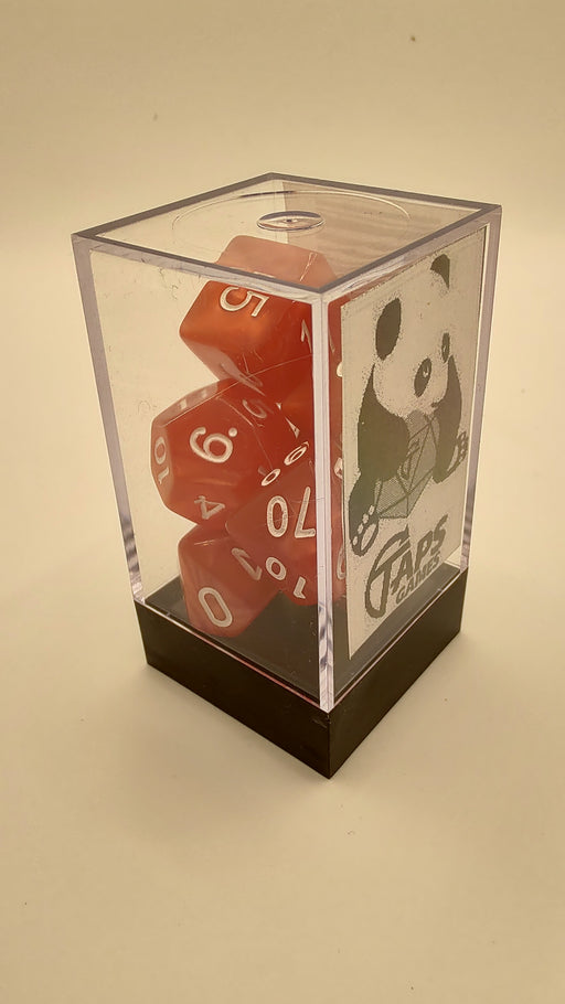 Taps Games: Carnelian Magma 7-Die Set Dice & Gaming Accessories Taps Imports