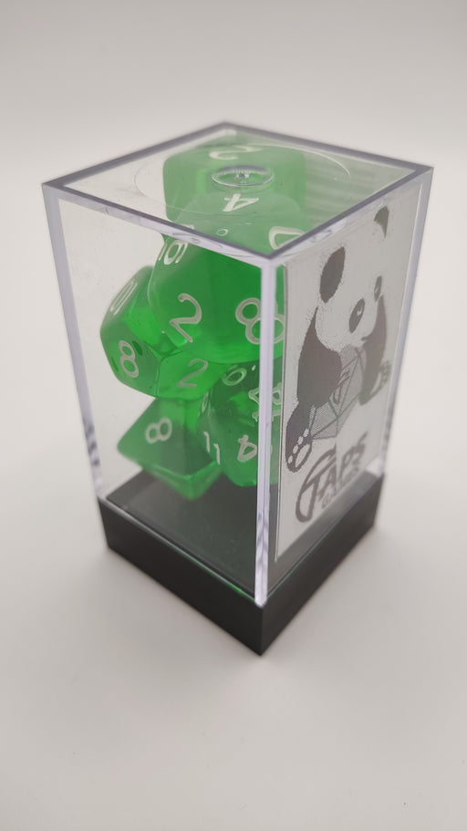 Taps Games: Bright Emerald 7-Die Set Dice & Gaming Accessories Taps Imports