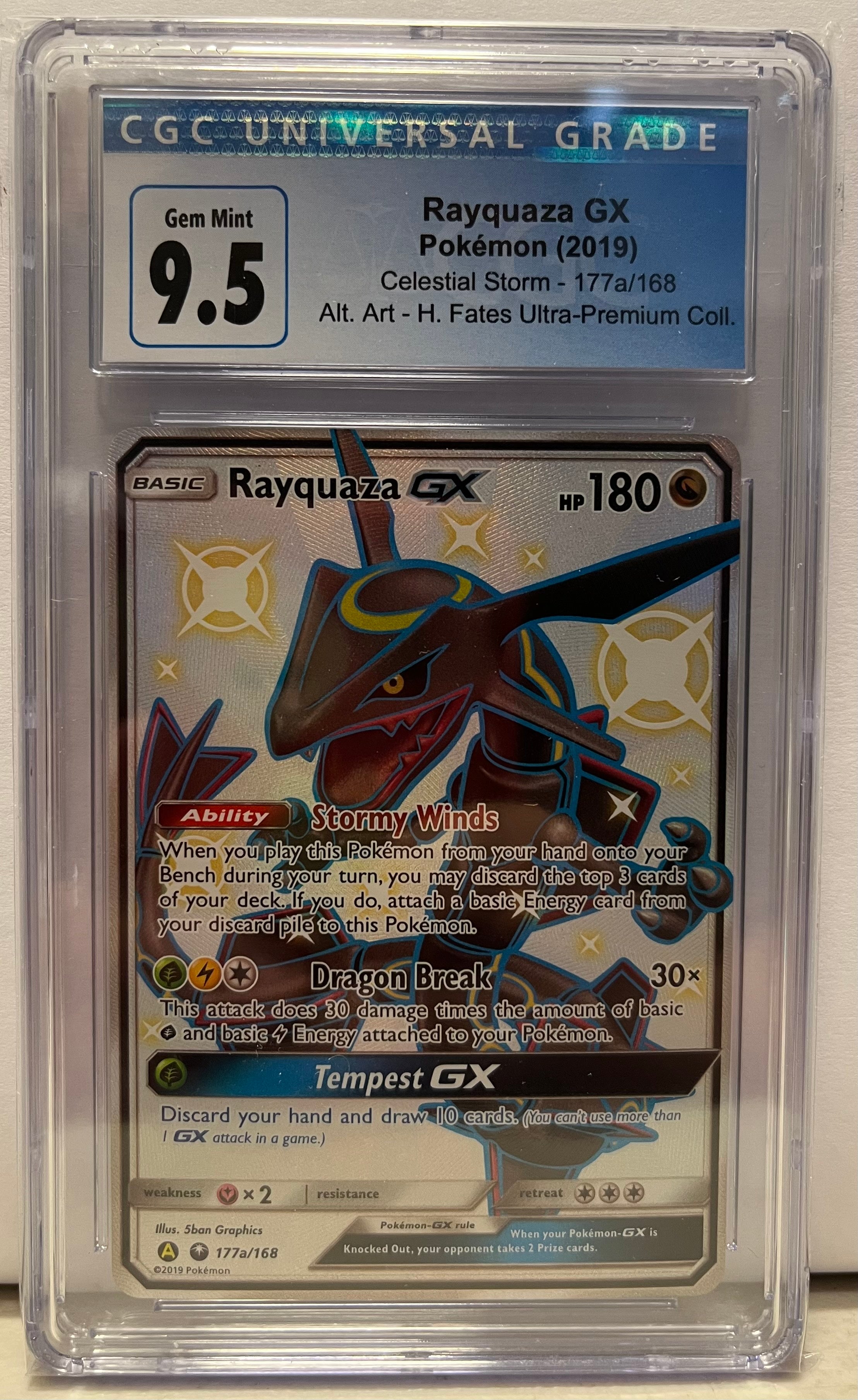 Pokemon Rayquaza GX newest 177a/168